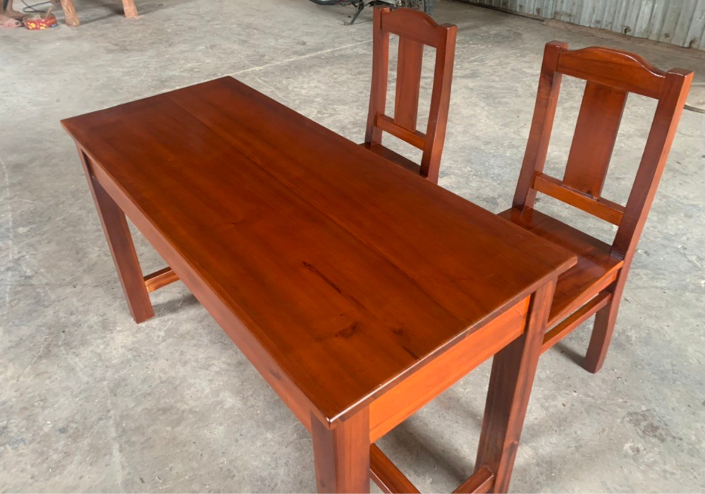 Bàn Ghế Học Sinh Gỗ Tràm Bông Vàng